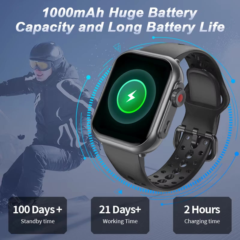 2025 Fashion Women Smart Watch Ultra 2 SE Smart Watches 1000Mah Big Battery Bluetooth Call Full Touch Sports Smartwatch Men